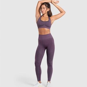 New Seamless gym-shark Purple Leggings for Women